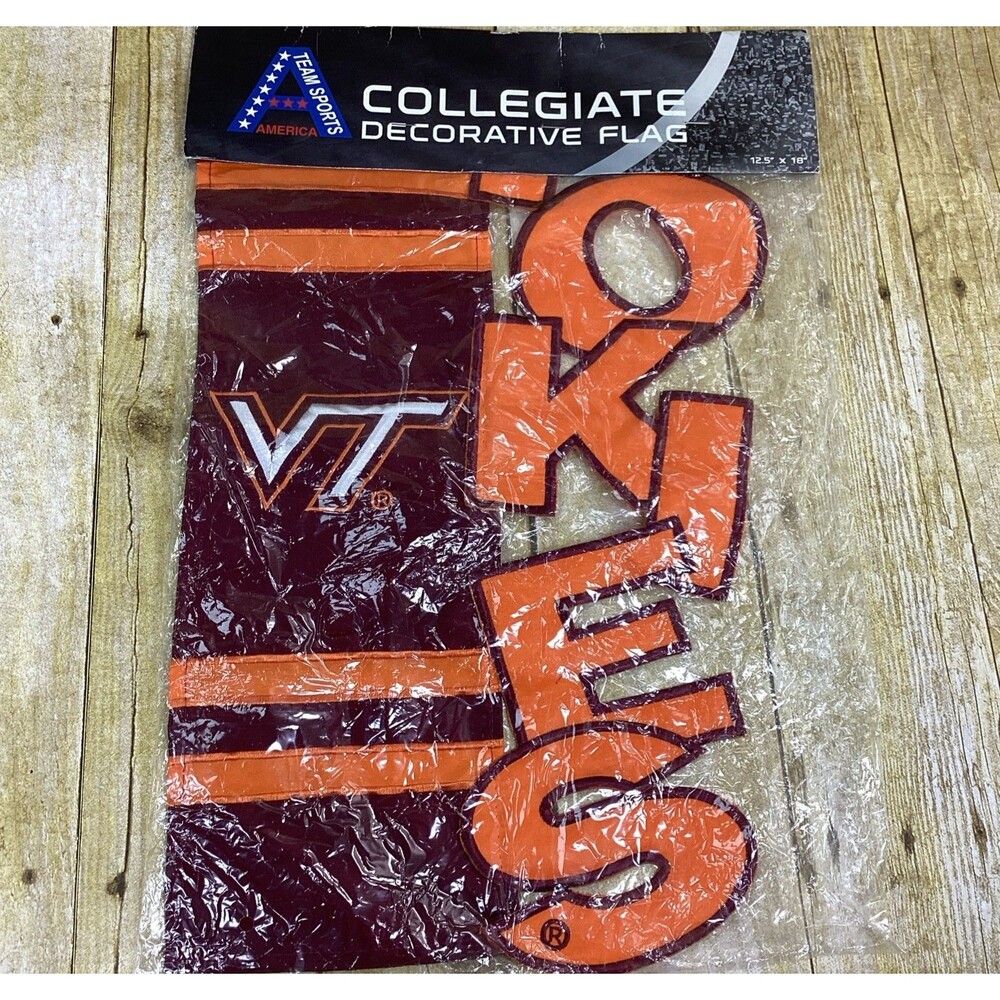 Virginia Tech Hokies Garden Flag Banner New NCAA Collegiate Yard 12x18